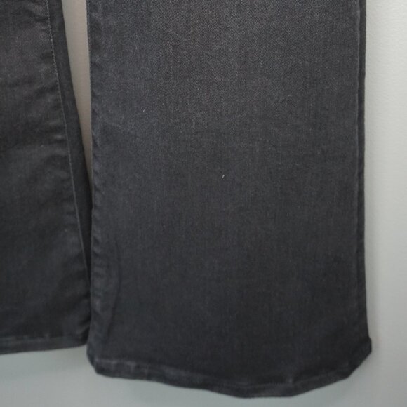 New Good American Power Stretch Pull-On Flare Jeans in Black001 size 2/26 - Picture 8 of 15